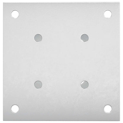 Round Ground Anchor 4 pcs Silver 15 x 15 x 15 cm Metal