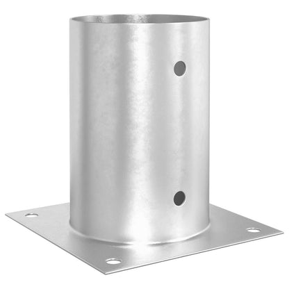 Round Ground Anchor 12 pcs Silver 15 x 15 x 15 cm Metal