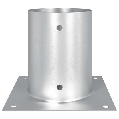 Round Ground Anchor 4 pcs Silver 18 x 18 x15 cm Metal
