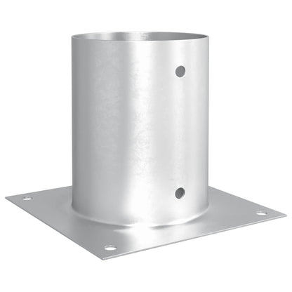 Round Ground Anchor 12 pcs Silver 18 x 18 x15 cm Metal