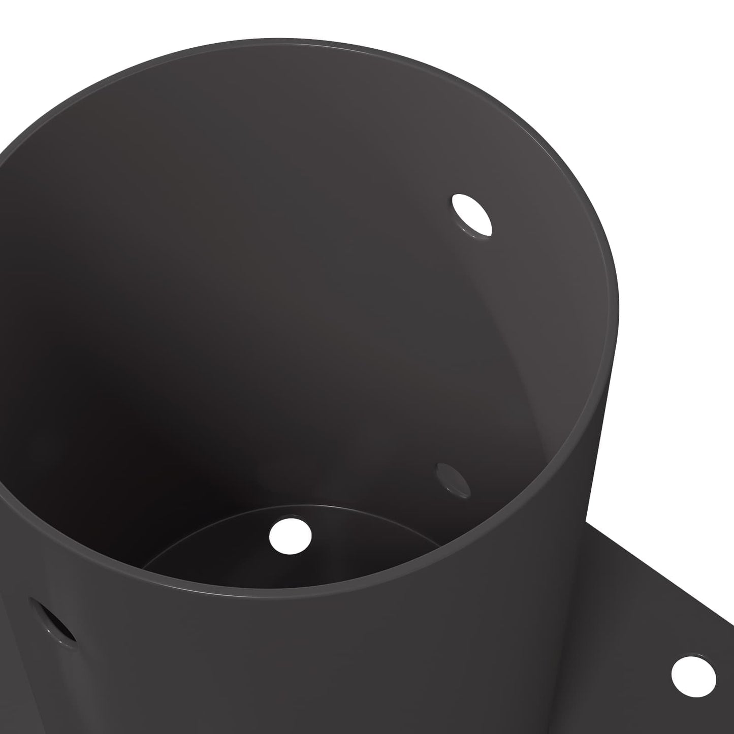 Round Ground Anchor 12 pcs Anthracite 15 x 15 x 15 cm Metal