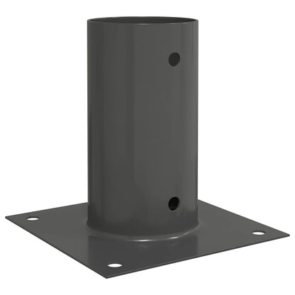 Round Ground Anchor 12 pcs Anthracite 15 x 15 x 15 cm Metal