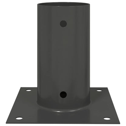 Round Ground Anchor 12 pcs Anthracite 15 x 15 x 15 cm Metal