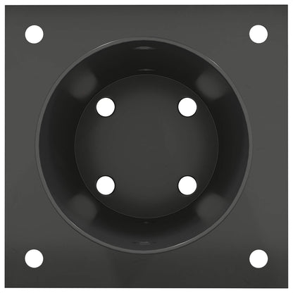 Round Ground Anchor 12 pcs Anthracite 15 x 15 x 15 cm Metal