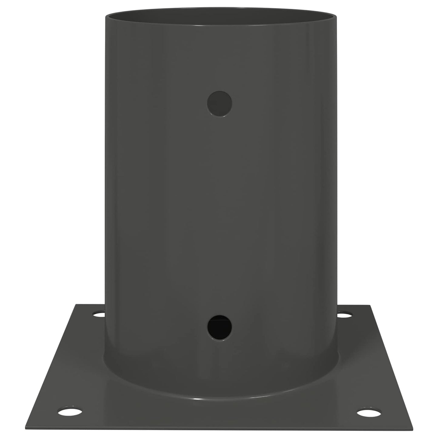 Round Ground Anchor 4 pcs Anthracite 15 x 15 x 15 cm Metal