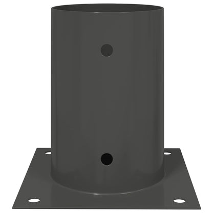 Round Ground Anchor 4 pcs Anthracite 15 x 15 x 15 cm Metal
