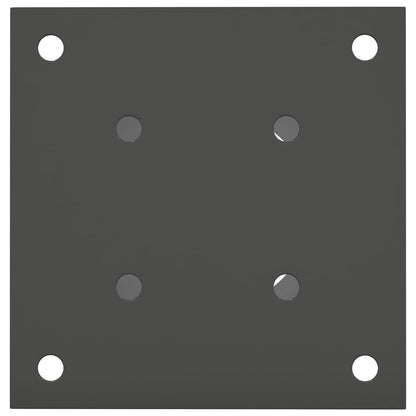 Round Ground Anchor 4 pcs Anthracite 15 x 15 x 15 cm Metal