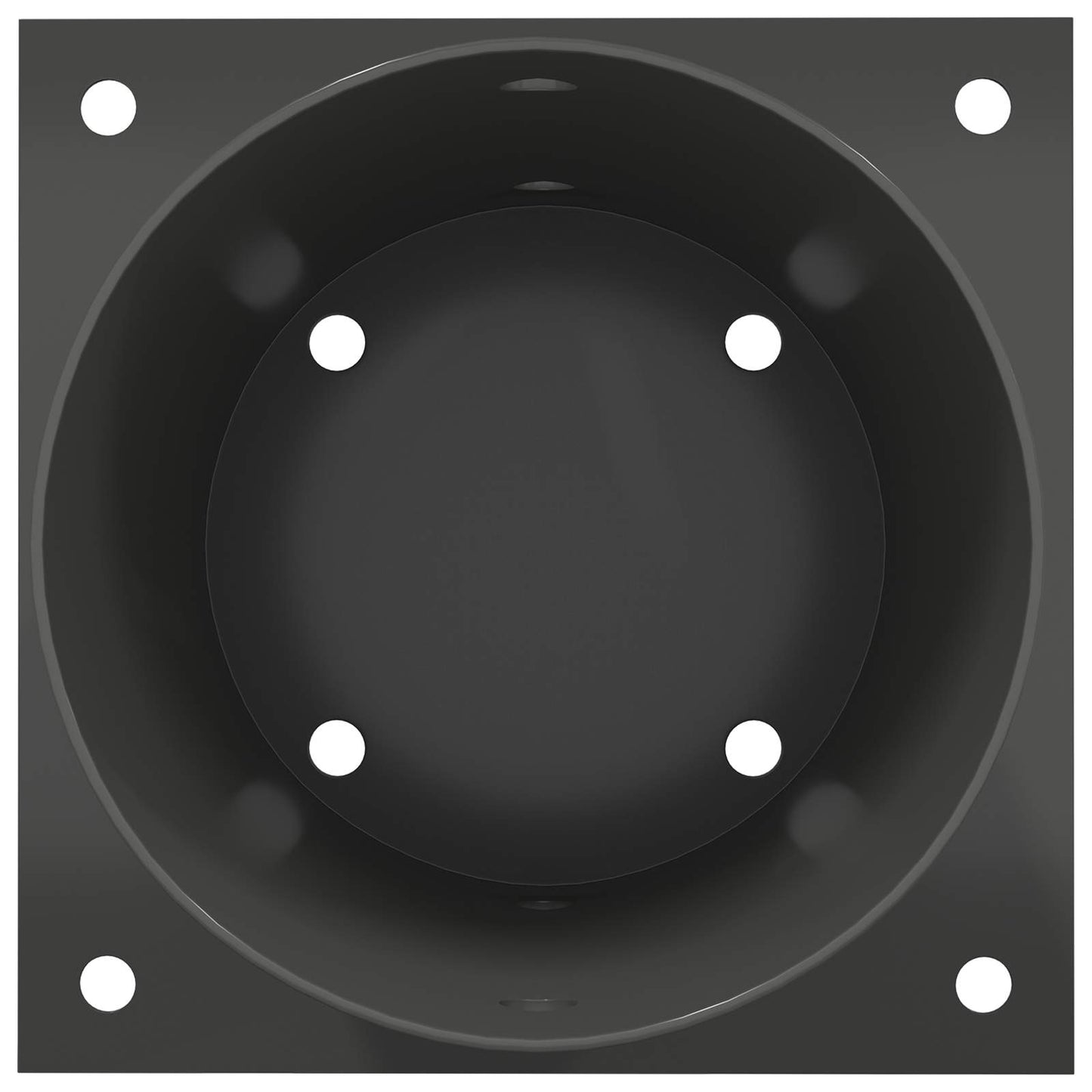 Round Ground Anchor 4 pcs Anthracite 18 x 18 x15 cm Metal