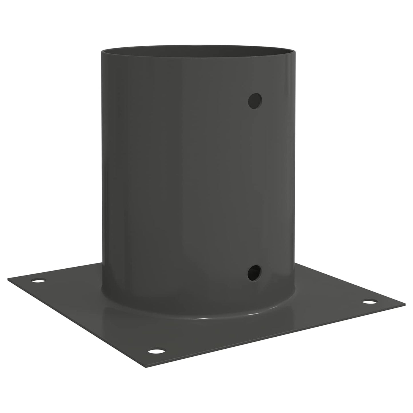 Round Ground Anchor 12 pcs Anthracite 18 x 18 x15 cm Metal