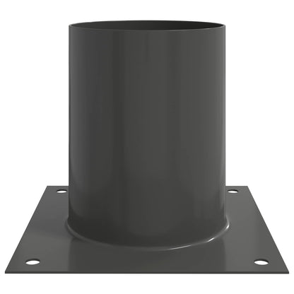 Round Ground Anchor 12 pcs Anthracite 18 x 18 x15 cm Metal