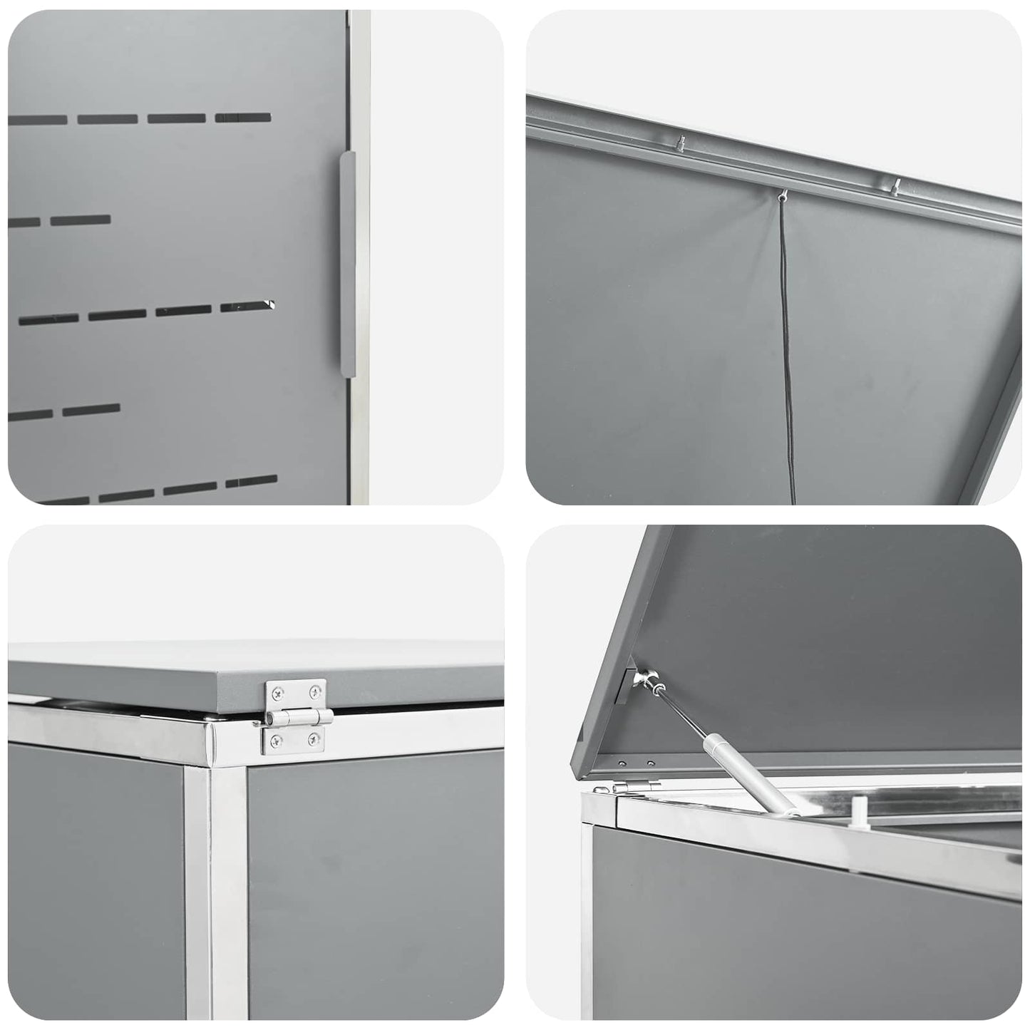 Wheelie Bin Storage for 1 Bin 240L Grey