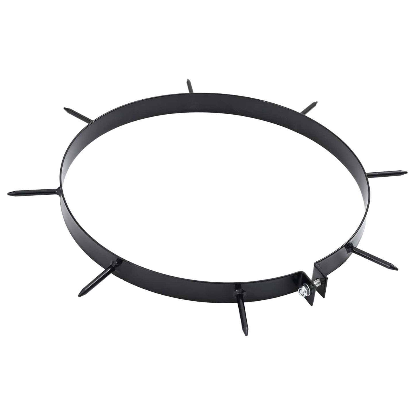 Lawn Aerator Clamp with Spikes 5 pcs Black Ø 11.81 in Iron