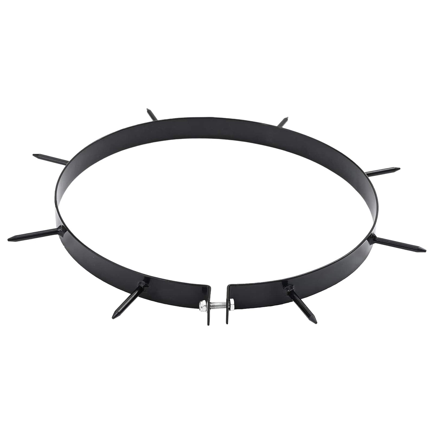 Lawn Aerator Clamp with Spikes 5 pcs Black Ø 11.81 in Iron