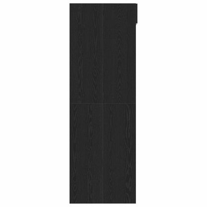 Wash Machine Cabinet with Storage Black Oak 67.5 x 68 x 200 cm