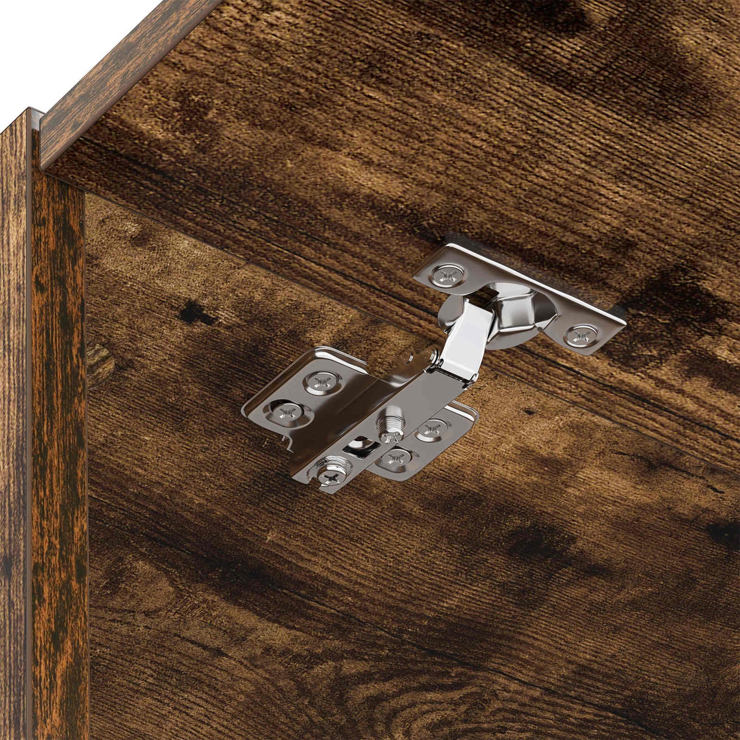 Wash Machine Cabinet with Storage Smoked Oak 67.5 x 68 x 200 cm