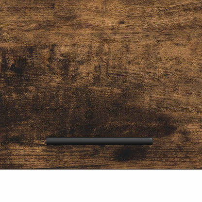 Wash Machine Cabinet with Storage Smoked Oak 67.5 x 68 x 200 cm