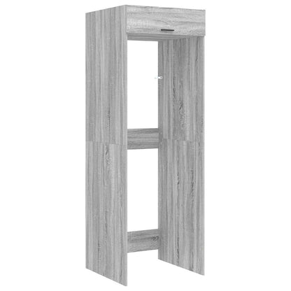 Wash Machine Cabinet with Door Grey Sonoma 67.5 x 68 x 200 cm