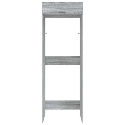 Wash Machine Cabinet with Door Grey Sonoma 67.5 x 68 x 200 cm