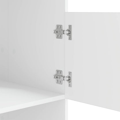 Laundry Cabinet with Storage with Door White Engineered wood