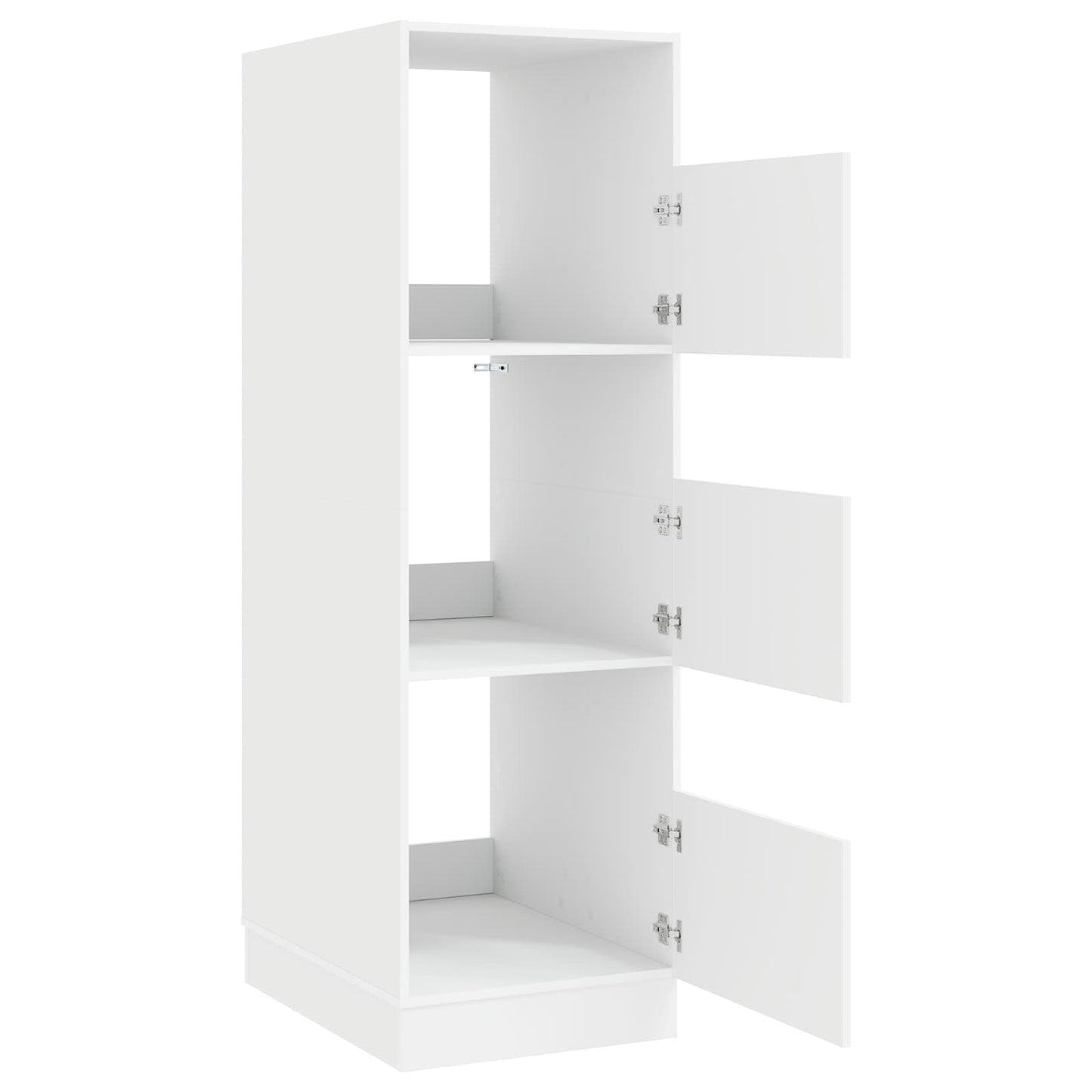 Laundry Cabinet with Storage with Door White Engineered wood