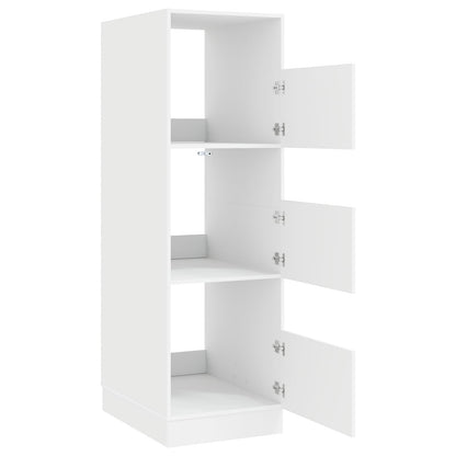 Laundry Cabinet with Storage with Door White Engineered wood