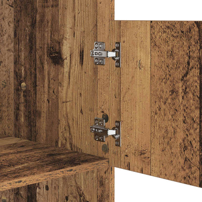 Laundry Cabinet with Storage with Door Old Wood Engineered wood