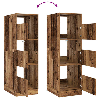 Laundry Cabinet with Storage with Door Old Wood Engineered wood