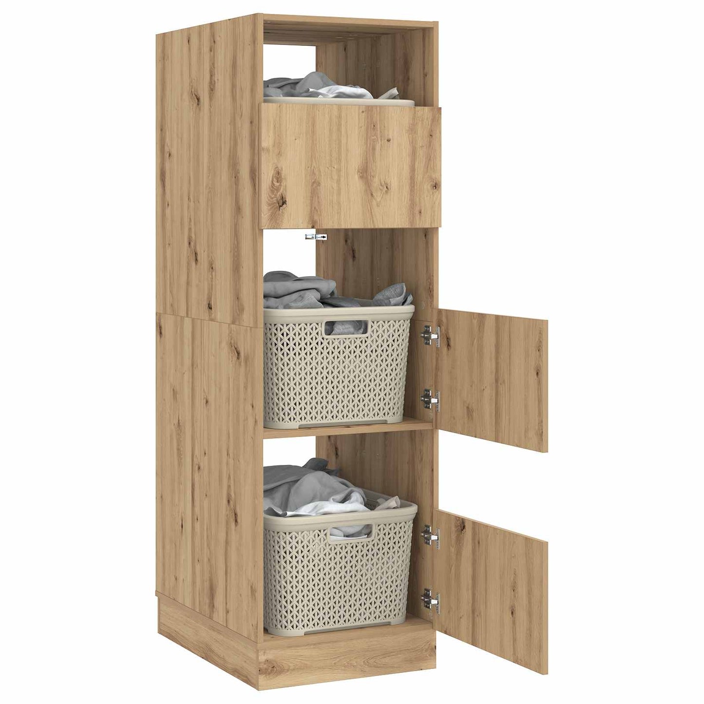 Laundry Cabinet Artisan Oak 50 x 68 x 162 cm Engineered wood