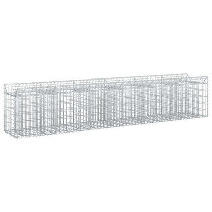Gabion Raised Bed 2 pcs Silver