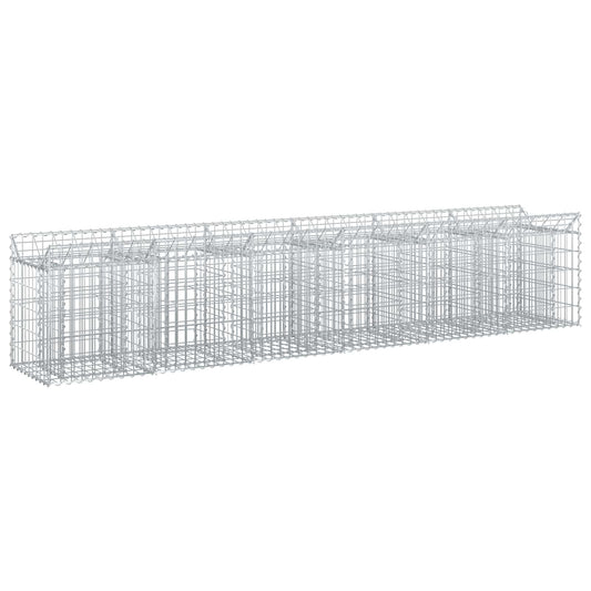 Gabion Raised Bed 2 pcs 300 x 50 x 60 cm Galvanised Steel