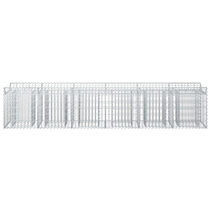 Gabion Raised Bed 2 pcs Silver