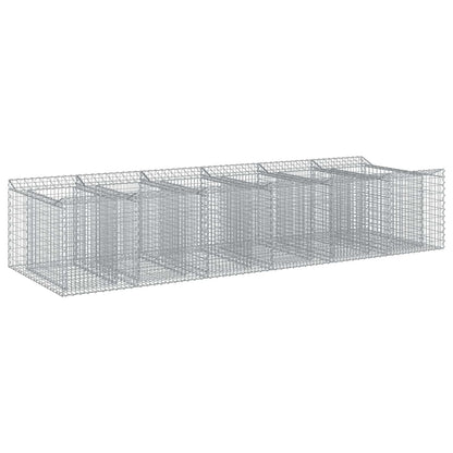 Gabion Raised Bed 2 pcs Silver