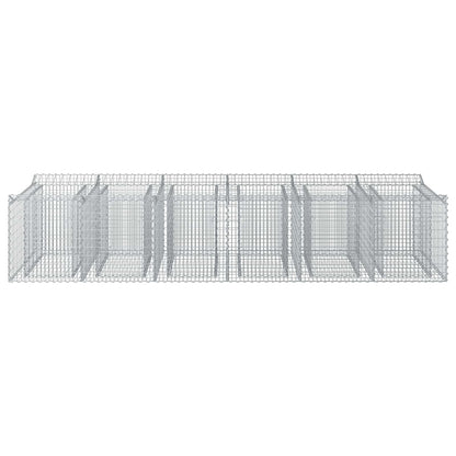 Gabion Raised Bed 2 pcs Silver