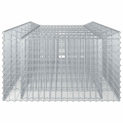 Gabion Raised Bed 2 pcs Silver
