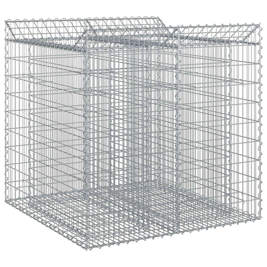 Gabion Raised Bed 2 pcs 100 x 100 x 100 cm Galvanised Steel