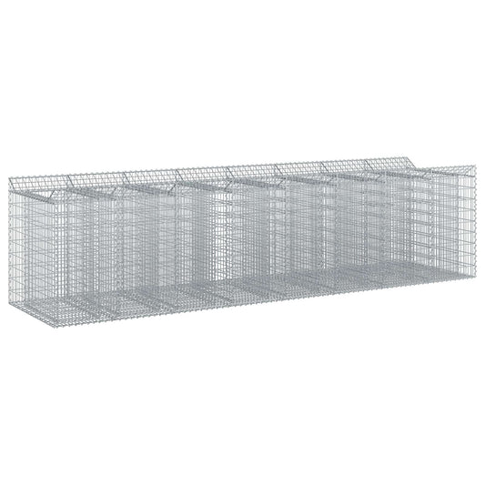 Gabion Raised Bed 4 pcs 400 x 100 x 100 cm Galvanised Steel