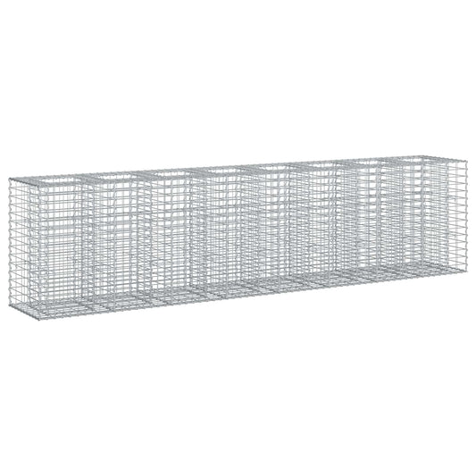 Gabion Raised Bed 2 pcs 330 x 50 x 80 cm Galvanised Steel