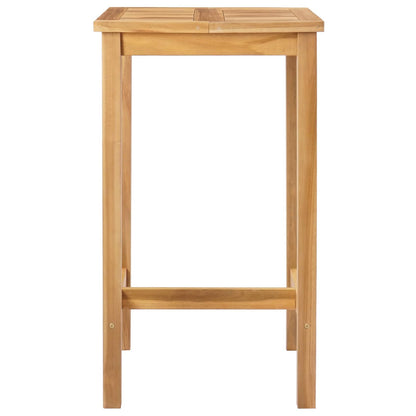 Bar Table Natural 60 x 60 x 105 cm Solid-Teak