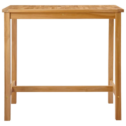Bar Table Natural 110 x 60 x 105 cm Solid-Teak