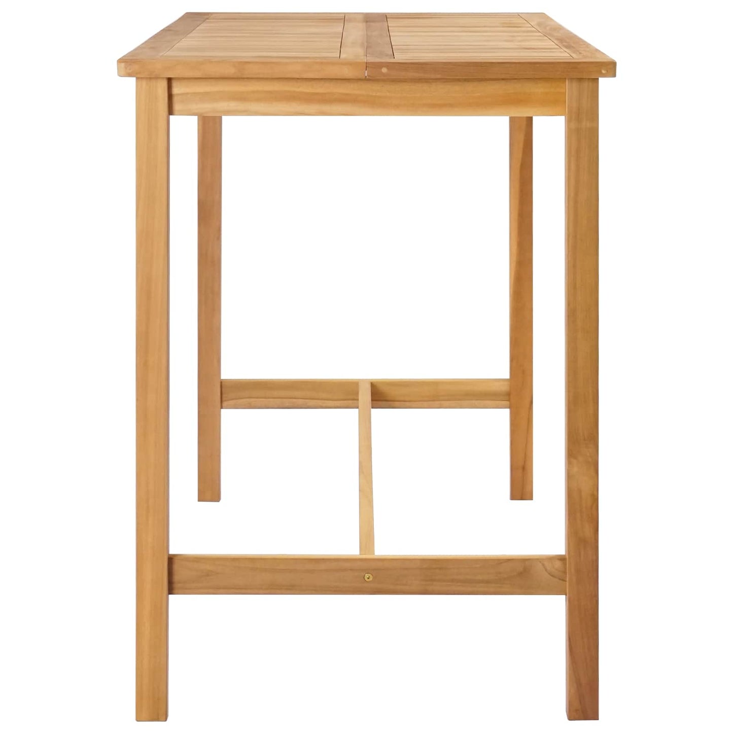 Bar Table Natural 150 x 75 x 105 cm Solid Teak Wood