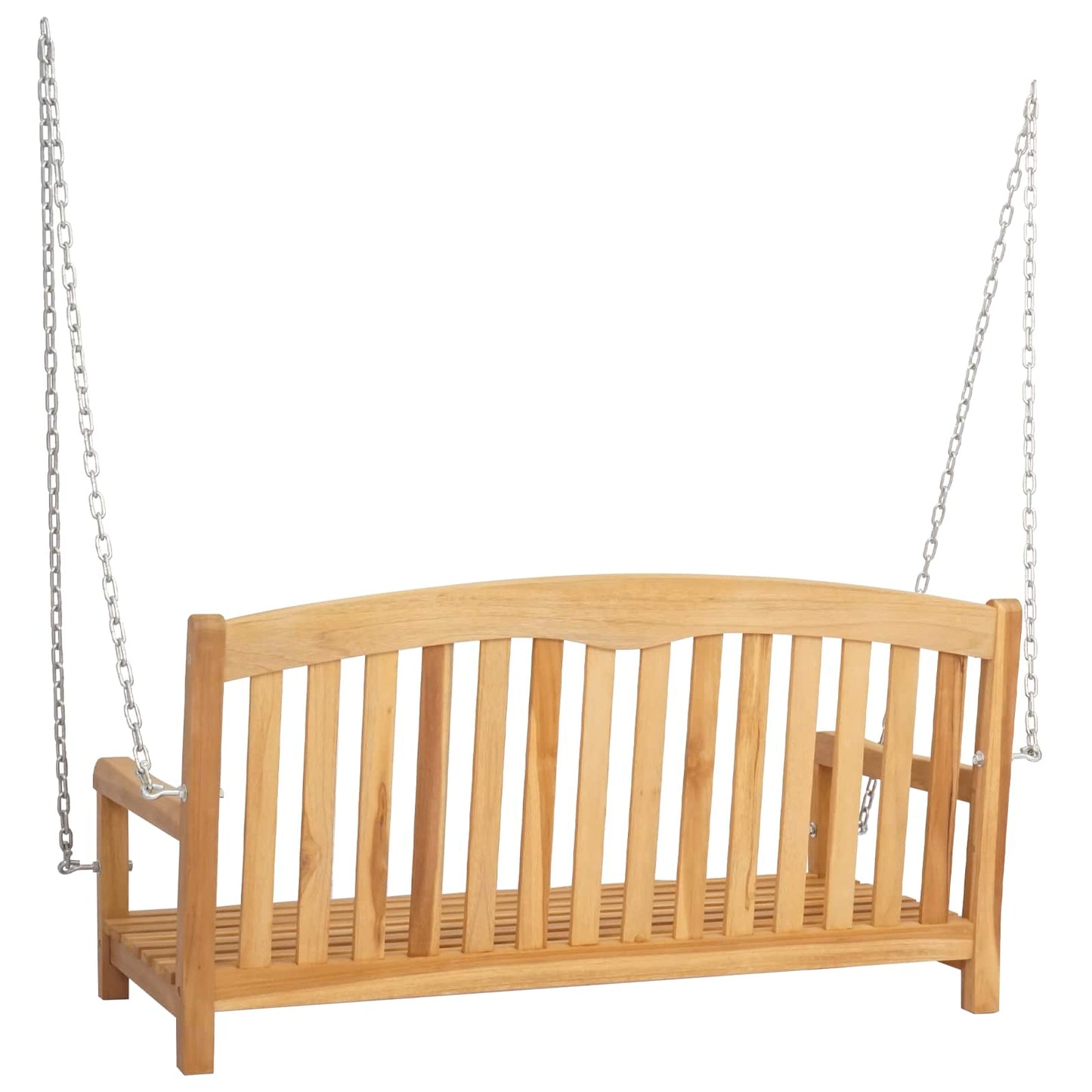 Swing Bench 114 x 61 x 61.5 cm Solid Teak Wood Natural
