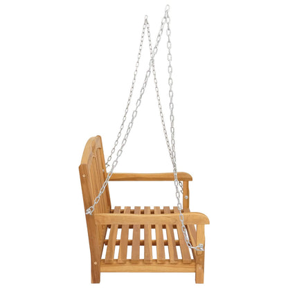 Swing Bench 114 x 61 x 61.5 cm Solid Teak Wood Natural