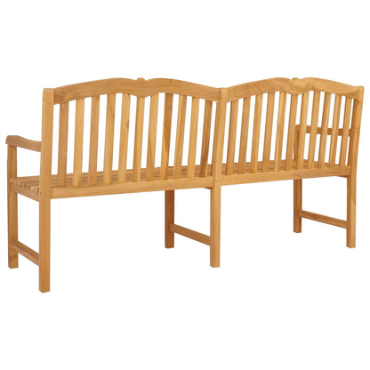 Handcarved Rose Bench 180.5 x 60 x 96 cm Solid Teak Wood