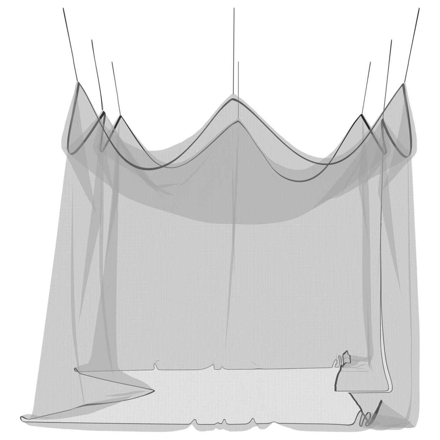 Garden Mosquito Net 156 Mesh Black 3 x 4.5 x 2.5 m Polyester