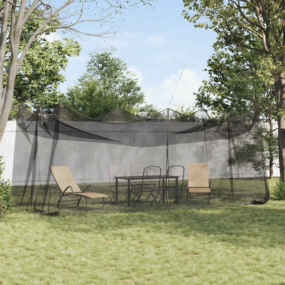 Garden Mosquito Net 156 Mesh Black 3 x 6 x 2.5 m Polyester