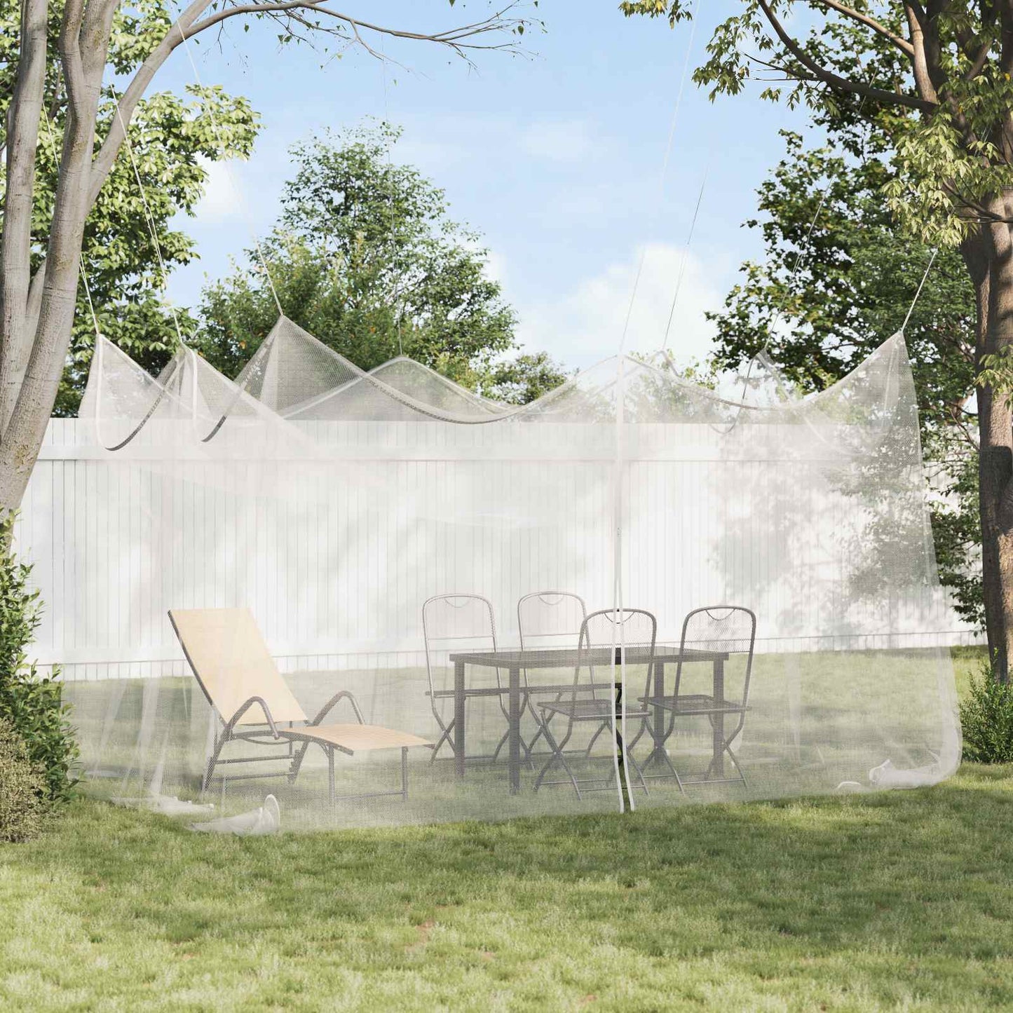 Garden Mosquito Net 220 mesh White 3 x 4.5 x 2.5 m Polyester
