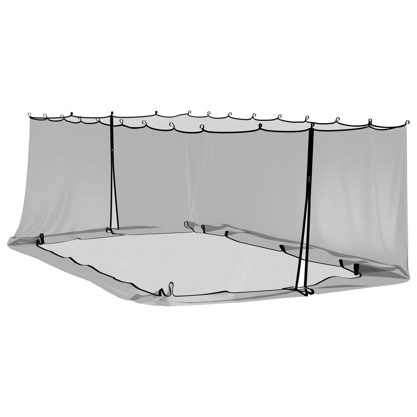 Mosquito Net for Gazebo 220 mesh Black 6 x 3 x 2 m Polyester