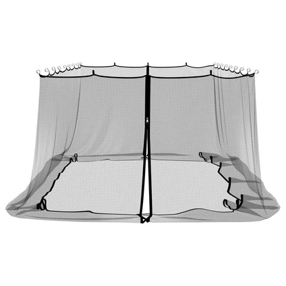 Mosquito Net for Gazebo 220 mesh Black 6 x 3 x 2 m Polyester