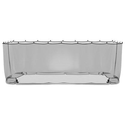 Mosquito Net for Gazebo 220 mesh Black 6 x 3 x 2 m Polyester