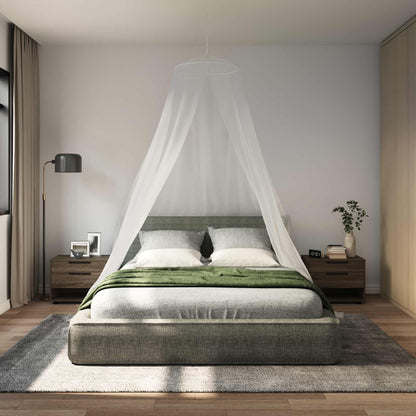 Mosquito Net for Bed 3 pcs 156 mesh White ⌀56 x 220 cm